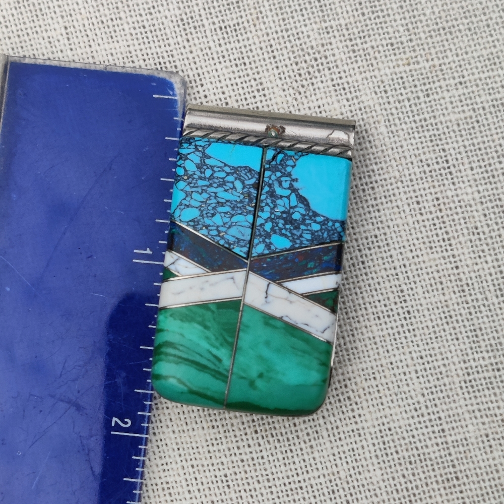 💵 Vintage stone money clip - Picture 3 of 7
